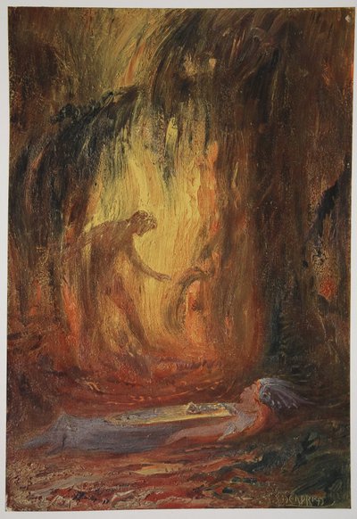 1906年Brunnhilde的觉醒 作者 赫尔曼·亨德里希