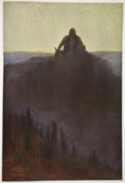 1906年，Wotan在瓦尔哈拉等待他的破矛 作者 赫尔曼·亨德里希