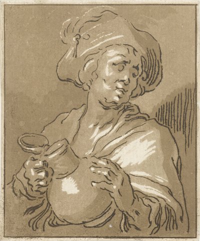 提壶男子
喝酒的人 作者 亚伯拉罕·布洛玛特（Abraham Bloemaert）