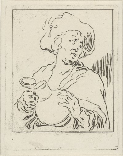 提壶男子
喝酒的人 作者 亚伯拉罕·布洛玛特（Abraham Bloemaert）
