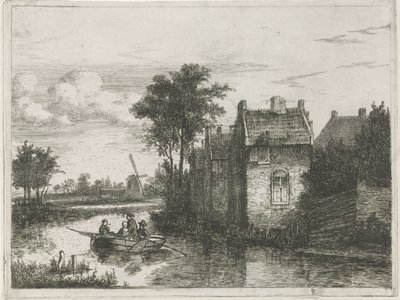 载有四名乘客的船只 作者 Hermanus Jan Hendrik van Rijkelijkhuysen
