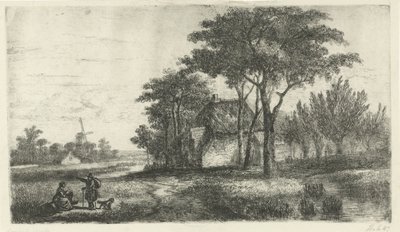 徒步旅行者的风景 作者 Hermanus Jan Hendrik van Rijkelijkhuysen