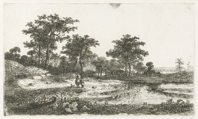 两个猎人在沼泽地 作者 Hermanus Jan Hendrik van Rijkelijkhuysen