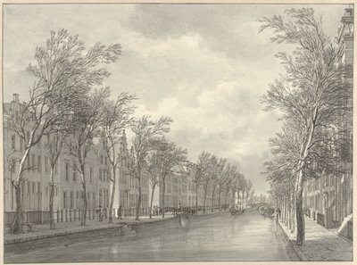 1807 年，从格罗内布鲁格眺望莱顿的拉彭堡 作者 Hermanus Numan（艺术家签名）