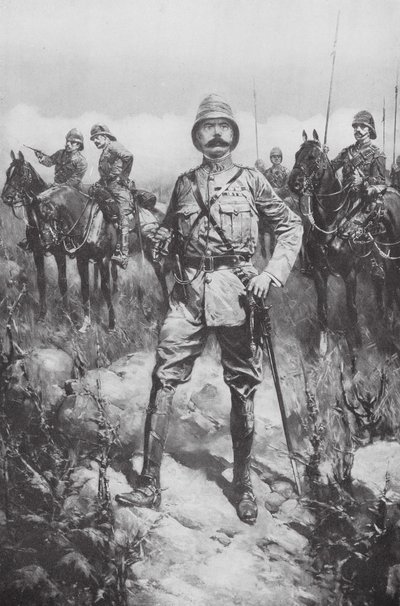基奇纳勋爵在维尔德特（石印版） 作者 赫曼努斯·威廉（Hermanus Willem）（后）柯克科克（Koekkoek）