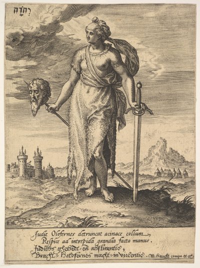 朱迪思，来自威廉-凡-海克特，《暴君》（Tyrannorum proemia），1578，1578。 作者 赫罗尼莫斯·维里克斯