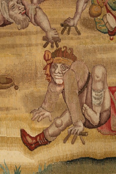 灵感源自希罗尼穆斯-博斯作品的挂毯，约 1560 年（金、银、丝绸和羊毛） 作者 Hieronymus（之后）Bosch