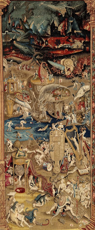 人间欢乐花园。 约 1560（挂毯） 作者 Hieronymus（之后）Bosch