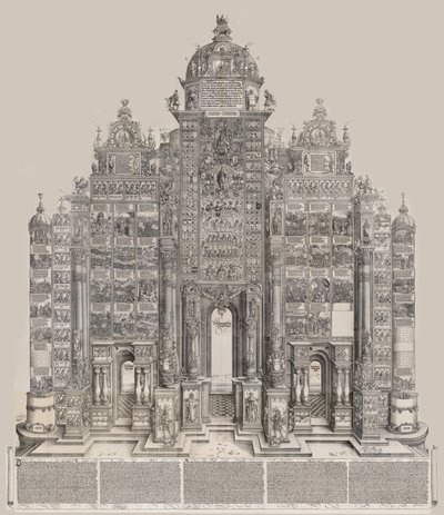 Arch of Honor, 1515, printed 151718., 1515, printed 151718. 作者 耶罗尼穆斯·安德烈埃
