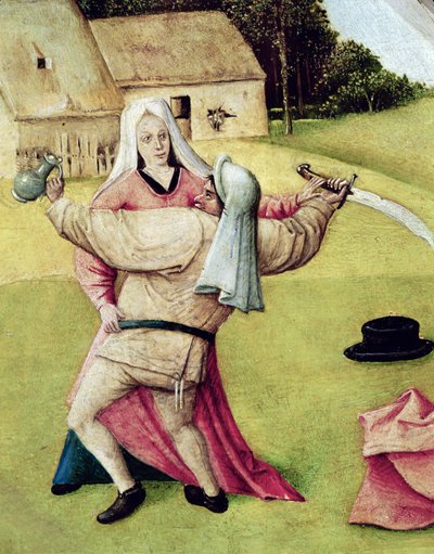 愤怒，细节来自“七宗罪和四种最后的事情”，c.1480 作者 Hieronymus Bosch
