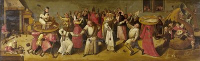 狂欢节和大斋节之间的战斗，c.1600-20 作者 Hieronymus Bosch