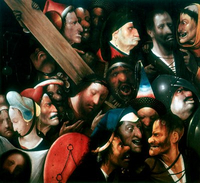 背着十字架，c1480-1516 作者 Hieronymus Bosch