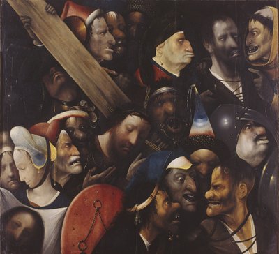 基督背着十字架，1515-1516年 作者 Hieronymus Bosch