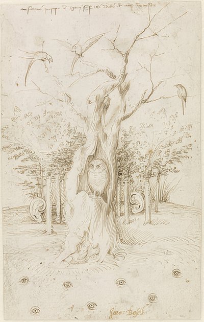 田野有眼，森林有耳 作者 Hieronymus Bosch
