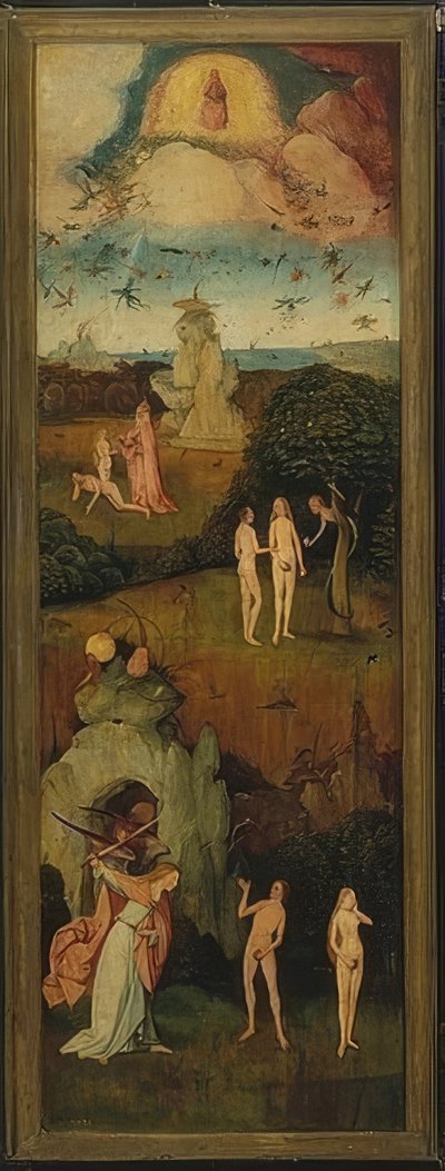 干草车（三联）。左面板。约于1515年 作者 Hieronymus Bosch
