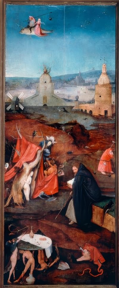 沉思中的圣安东尼 作者 Hieronymus Bosch