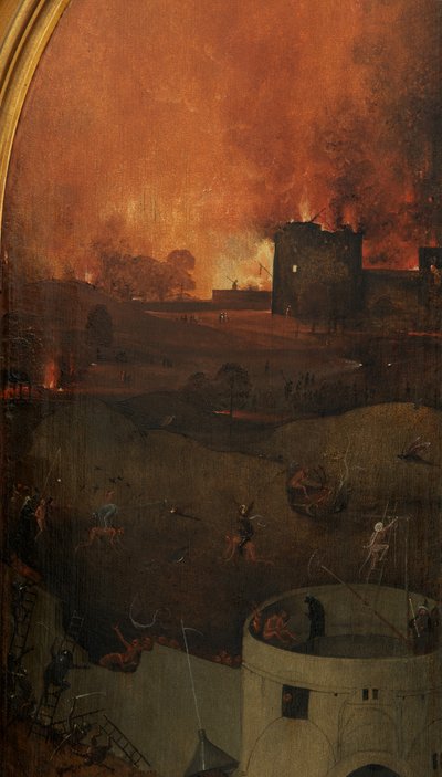 《最后的审判》右面板细节（面板油画） 作者 Hieronymus Bosch