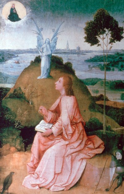 1504-1505年在拔摩岛的福音传教士圣约翰 作者 Hieronymus Bosch