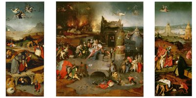 圣安东尼的诱惑，c.1501 作者 Hieronymus Bosch
