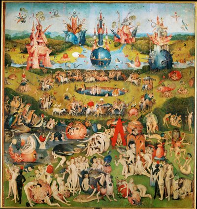 欢乐花园》，三联画，中心画板 作者 Hieronymus Bosch