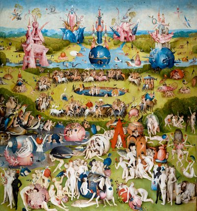地心花园的中央面板，c。 1500 作者 Hieronymus Bosch