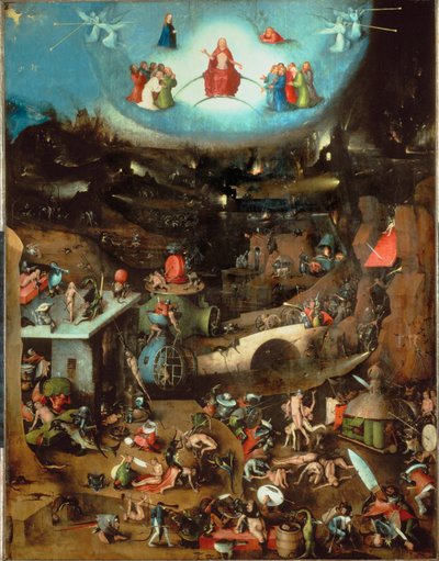 最后的审判》，中央画板（橡木上的油彩） 作者 Hieronymus Bosch