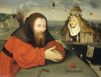 圣安东尼的诱惑，c。 1550-1600 作者 Hieronymus Bosch