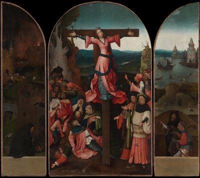 被钉在十字架上的殉道者三联画 作者 Hieronymus Bosch