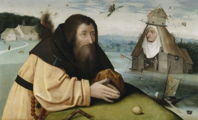 圣安东尼的诱惑 作者 Hieronymus Bosch 和车间