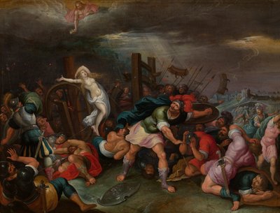 亚历山大圣凯瑟琳的殉难（面板油画） 作者 Hieronymus II Francken