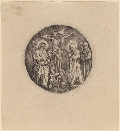 被称为马克思米利安的剑柄的耶稣受难记 作者 Hieronymus Wierix 和 Antonie Wierix 在 Albrecht Dürer 之后
