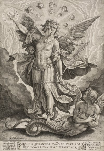 1584年，圣迈克尔凯旋龙 作者 Hieronymus或Jerome Wierix