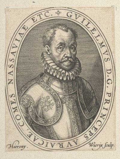 沉默的威廉（William the Silent），16世纪末-17世纪初（版画） 作者 Hieronymus或Jerome Wierix