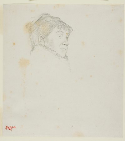 迪茨-莫宁夫人肖像（原为妇女头像） 作者 希莱尔·热尔曼·埃德加·德加
