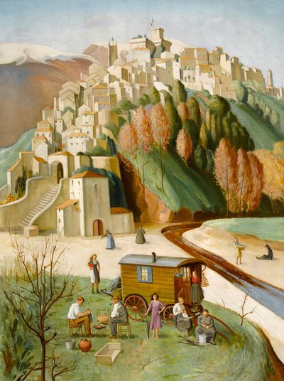Cagnes Sur Mer，法国里维埃拉，1922-46 作者 希尔达·玛丽·哈维（Hilda Mary Harvey）