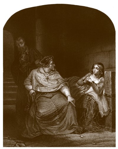 圣女贞德接受温切斯特主教的审讯 作者 希波吕特·德拉罗什（Hippolyte Delaroche）