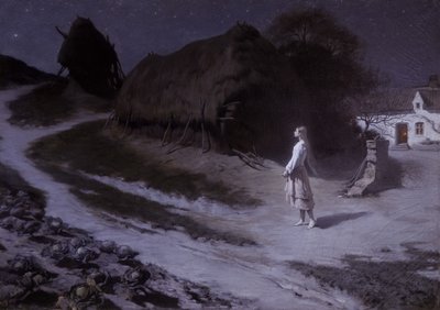 年轻的帕斯图尔（圣女贞德），沙龙 1884 年（布面油画） 作者 希波利特·贝尔托（Hippolyte Berteaux）