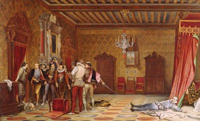 洛杉矶的亨利（1549-88）暗杀公爵，1834年 作者 希波吕特·德拉罗什（Hippolyte Delaroche）