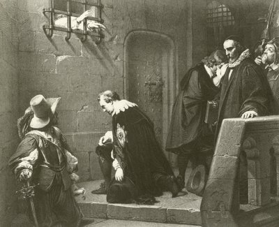 斯特拉福德之死（凹版） 作者 希波吕特·德拉罗什（Hippolyte Delaroche）
