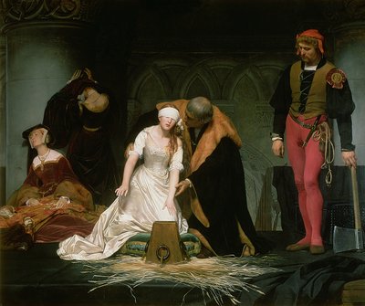 1833年，简·格雷夫人的执行 作者 希波吕特·德拉罗什（Hippolyte Delaroche）
