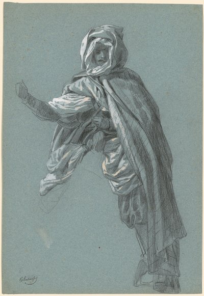骆驼背上的阿拉伯骑手 作者 希波利特（Hippolyte）Lalaisse