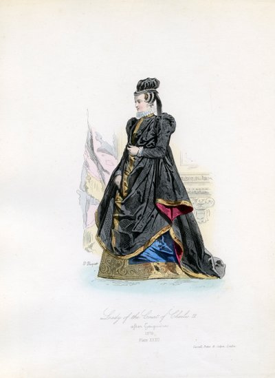 查理九世的宫廷夫人 作者 Hippolyte Louis 和 Polydore Pauquet