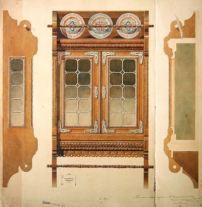 梳妆台的设计 作者 希波利特·莫尼盖蒂（Hippolyte Monighetti）