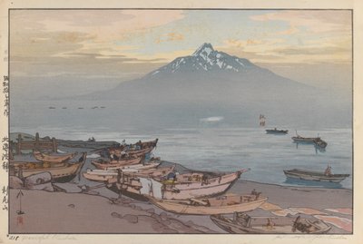 和平的利尻（木版画纸本） 作者 吉田博史