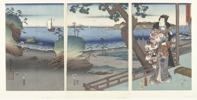 优雅的源氏茶室
Furyu Genji Suma（物品上的标题） 作者 横河武次郎
