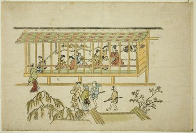 妓院，选自 "吉原之貌 "系列 作者 菱川师信