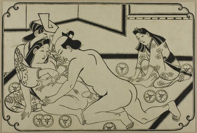 春宫画册上的一张纸 作者 菱川师信