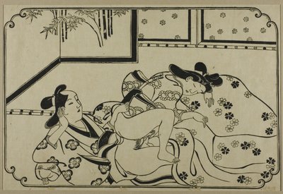 春宫画册上的一张纸 作者 菱川师信