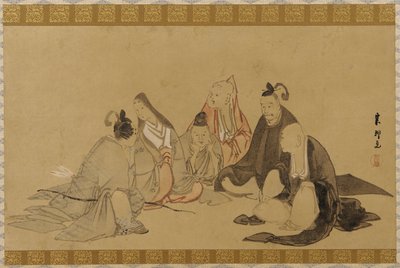 六位不朽的诗人，江户时期，18世纪末至19世纪初。 作者 久川S