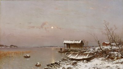 十一月的夜晚 作者 Hjalmar Munsterhjelm